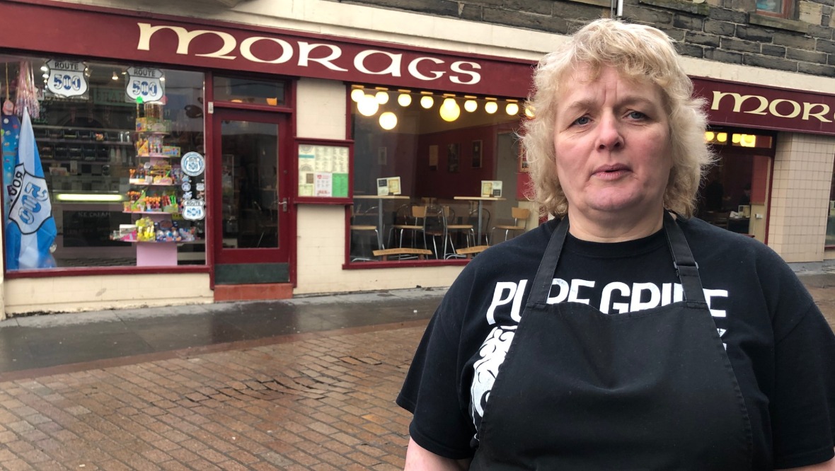  High Street cafe owner Morag Mackenzie wants to attract families to Wick.