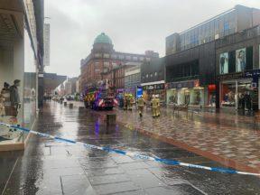Two women struck by falling sign outside Marks and Spencer
