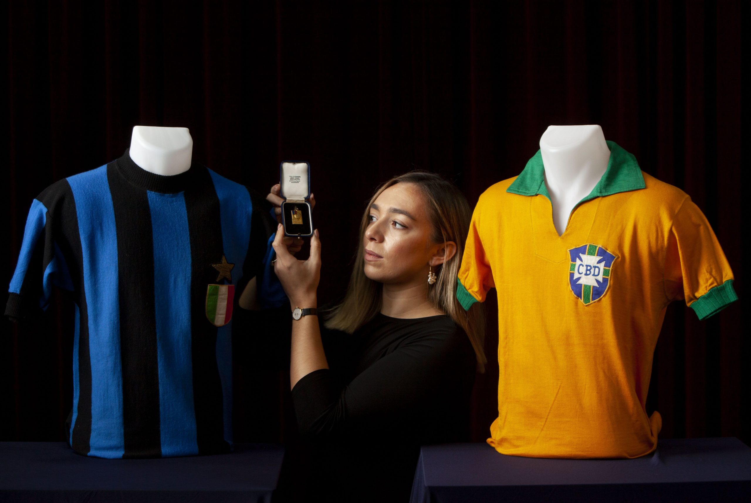 Memorabilia: Pele's shirt is also up for auction.