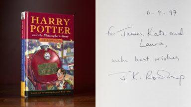 First Harry Potter book sells for £125,000 at auction