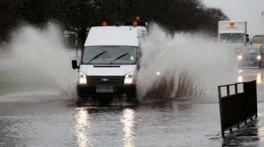 Heavy rainfall leads to flooding across parts of Scotland