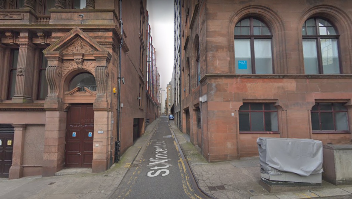 Man falls from scaffolding on city centre street