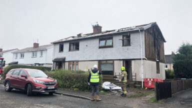 Houses set on fire by stray firework on Bonfire Night