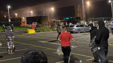 Amazon staff evacuated as crews tackle warehouse blaze