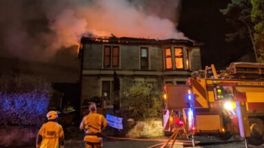 Fire tears through house as crews tackle overnight blaze