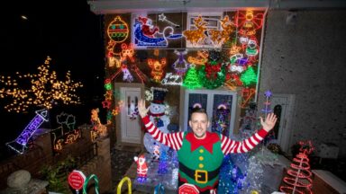 Father Christmas: Dad decks the house with 25,000 lights