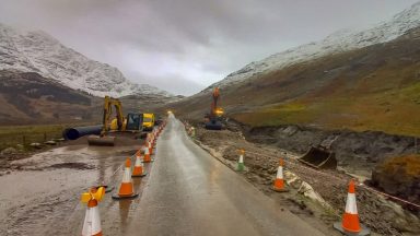 Work begins on barrier for stretch of road hit by landslips