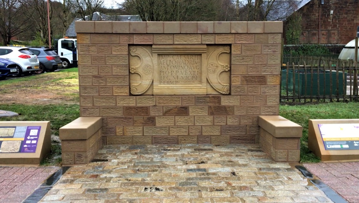 Roman replica takes pride of place near Antonine Wall site