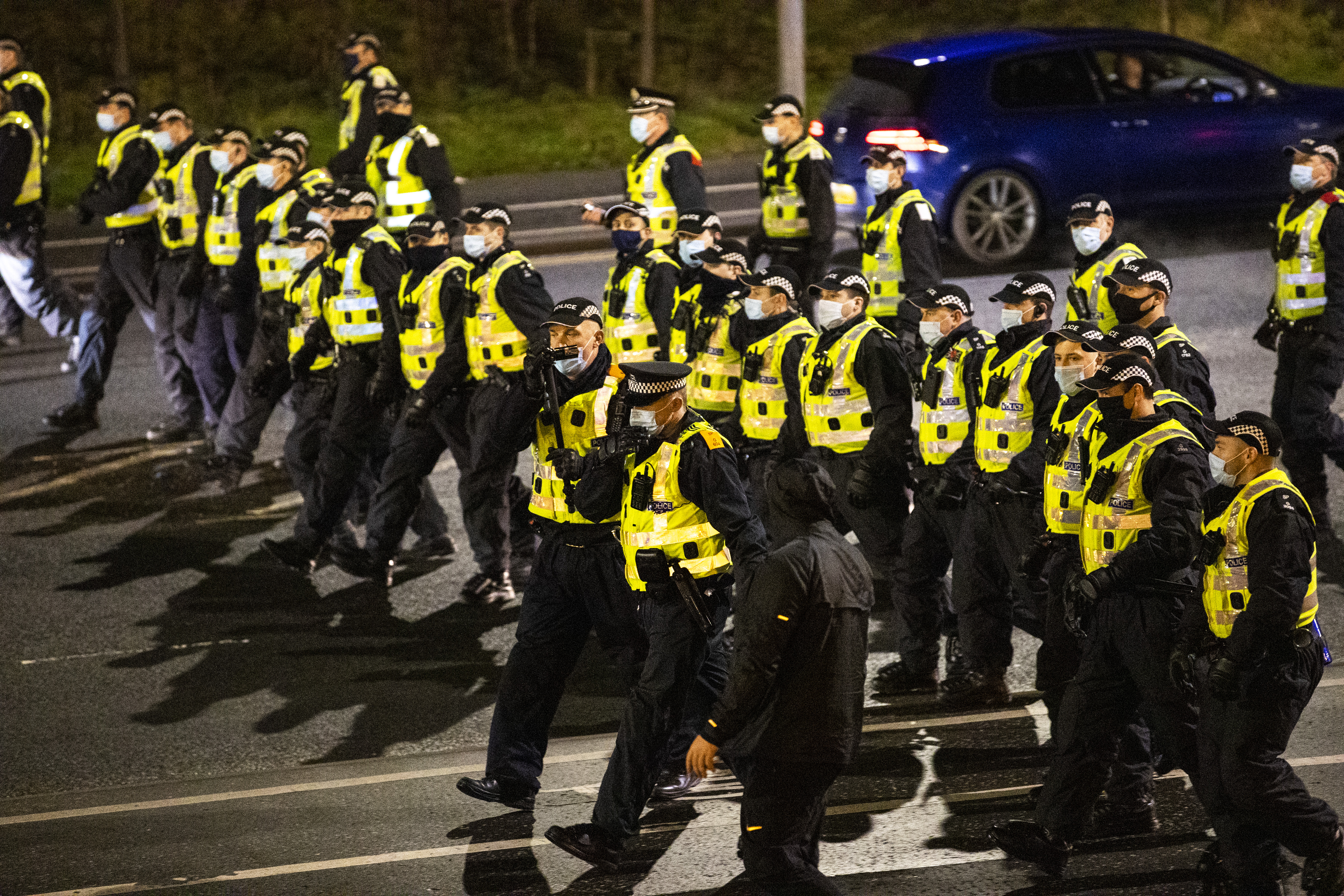 Police were in attendance at Parkhead on Sunday.