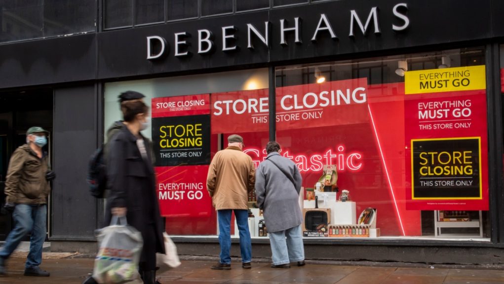 Boohoo buys Debenhams brand for £55m but stores to close