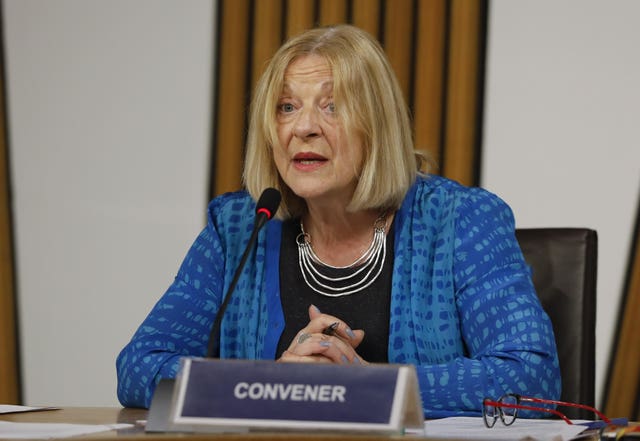 Committee convener Linda Fabiani has previously sought clarity from Murrell on his evidence (Andrew Cowan/Scottish Parliament/PA).