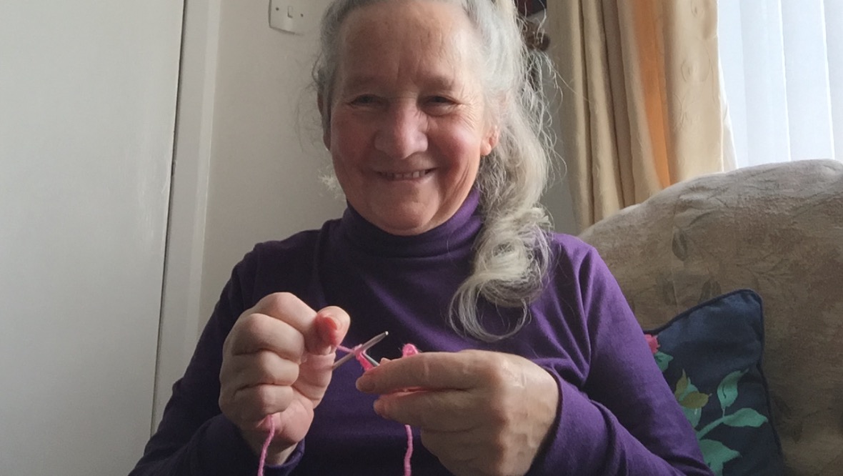 Knitter: Josie Torrance helped out again.