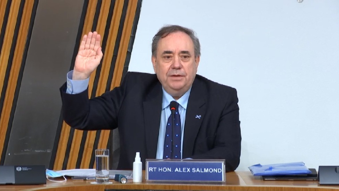 Alex Salmond gave evidence under oath.