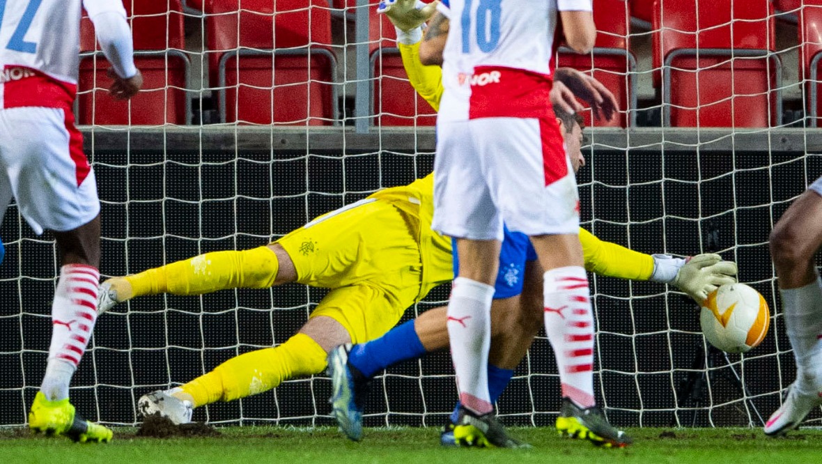 Slavia boss: McGregor’s save ‘the best I’ve ever seen’