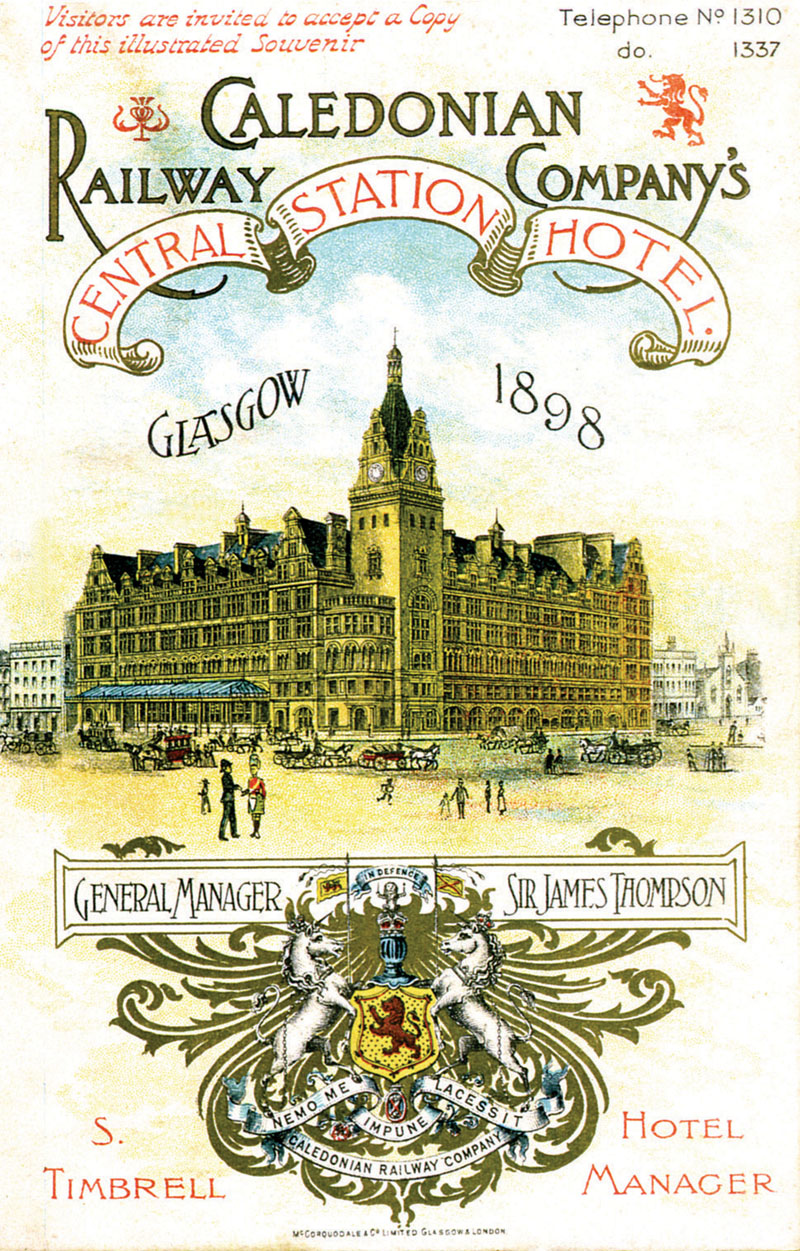 Original drawing of Glasgow's VOCO Grand Central Hotel 