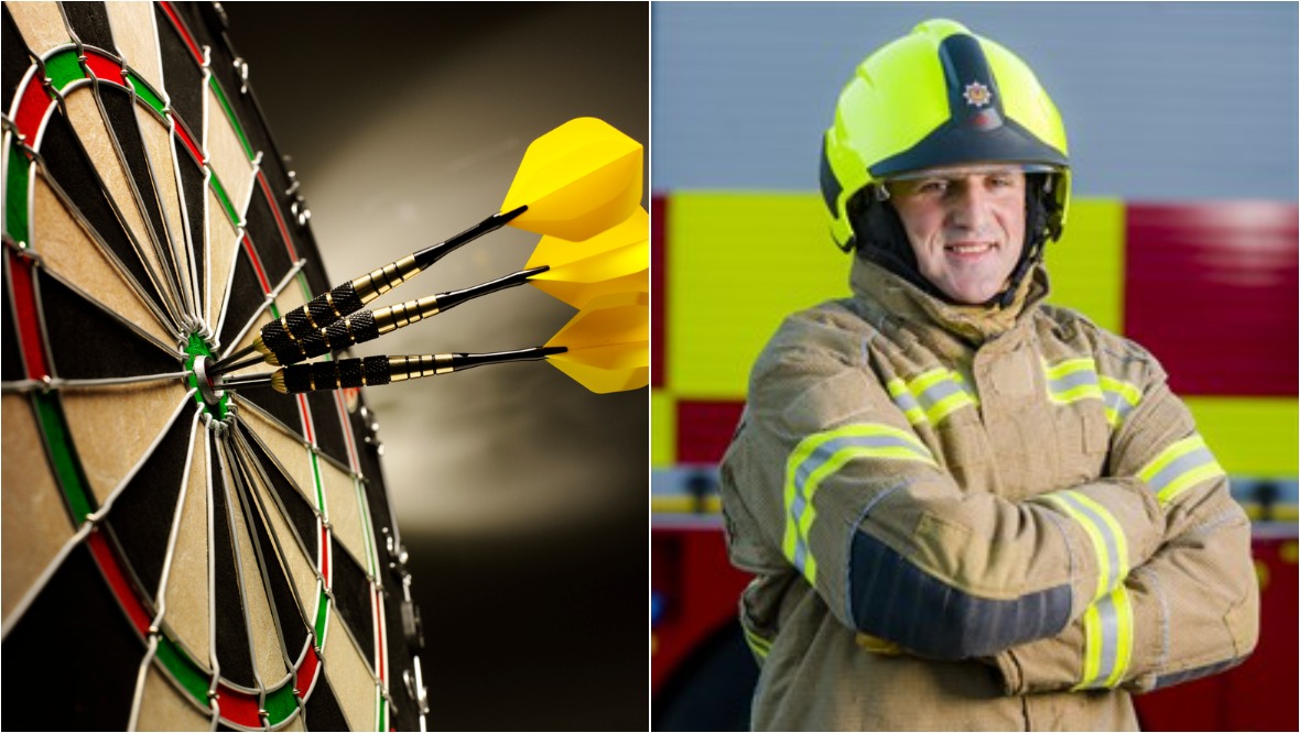 Flighting fires: Firefighter qualifies for pro darts tournament