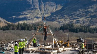 Work begins on building 17th century house in Glencoe