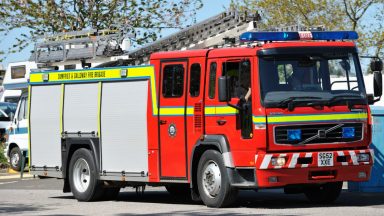 Woman ‘falls from window’ after fire takes hold of Edinburgh flat