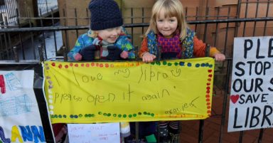 Protestors refuse to be silent over library closures