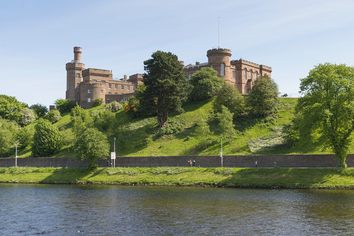 Inverness Castle sits atop a cliff overlooking the River Ness (VisitScotland)