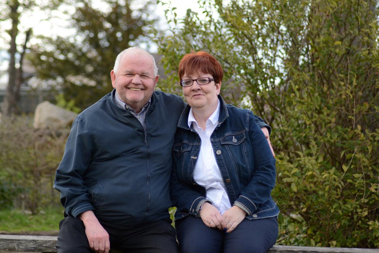 Healthy and happy: Mike and Elaine. 