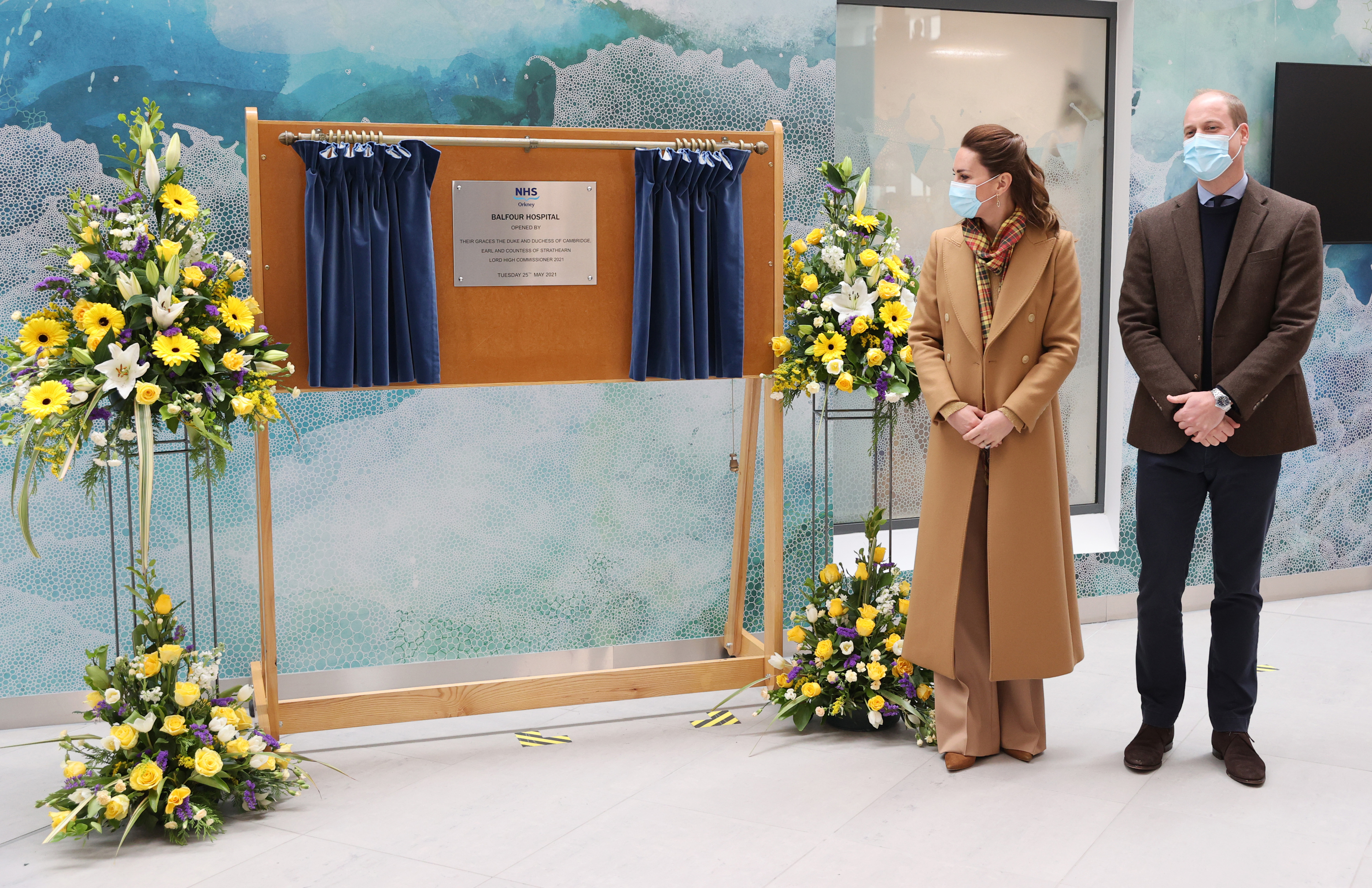 The Duke and Duchess of Cambridge during the official opening of the Balfour, Orkney’s new hospital in Kirkwall.