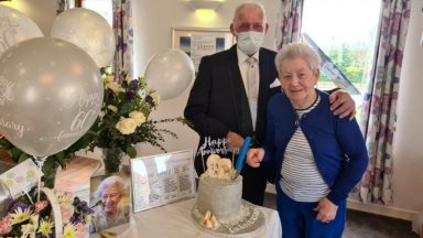 Couple reunite for anniversary after months apart due to Covid