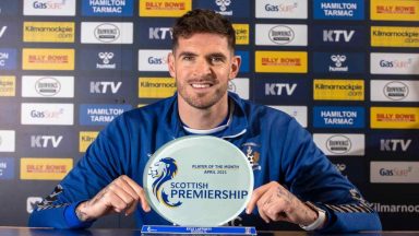 Kilmarnock’s Kyle Lafferty wins player of the month award