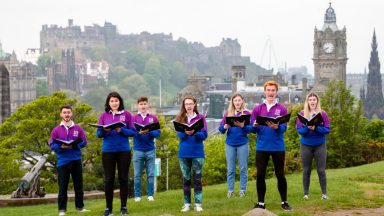 Choir perform outside together for the first time in 14 months