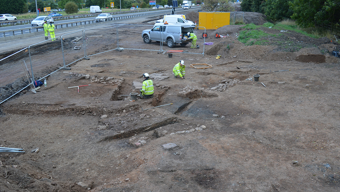 Remains of ‘lost medieval village’ found next to motorway