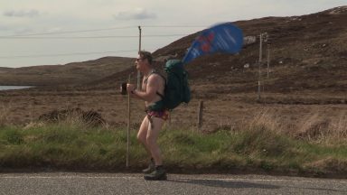 Man embarks on 2000-mile walk in his speedos for charity