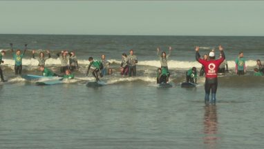 Surf’s up: Youngsters hit the waves to boost mental health