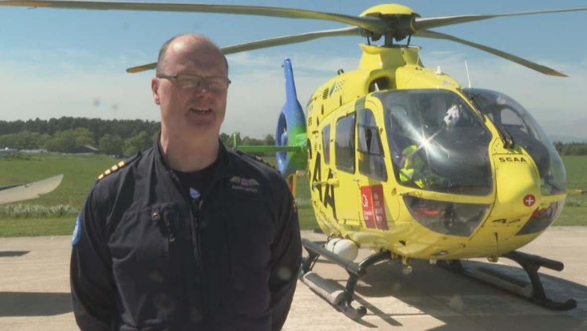 Air ambulance: Senior pilot Russell Myles.