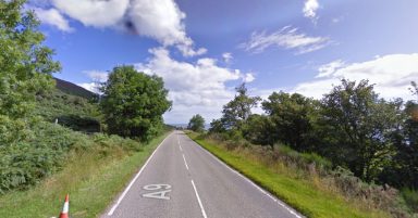 A9 closed in both directions and woman in hospital after crash