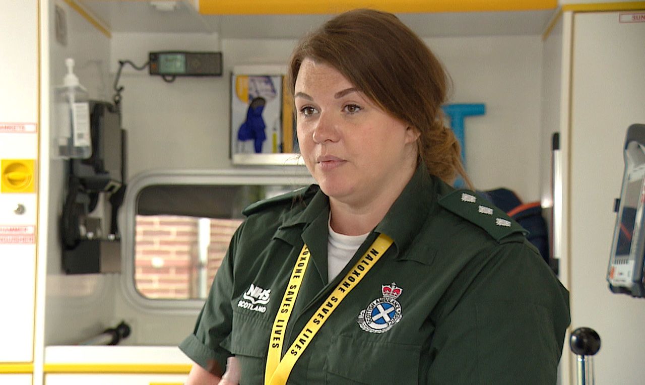 Scottish Ambulance Service clinician Mary Munro has been trained to use Naloxone.