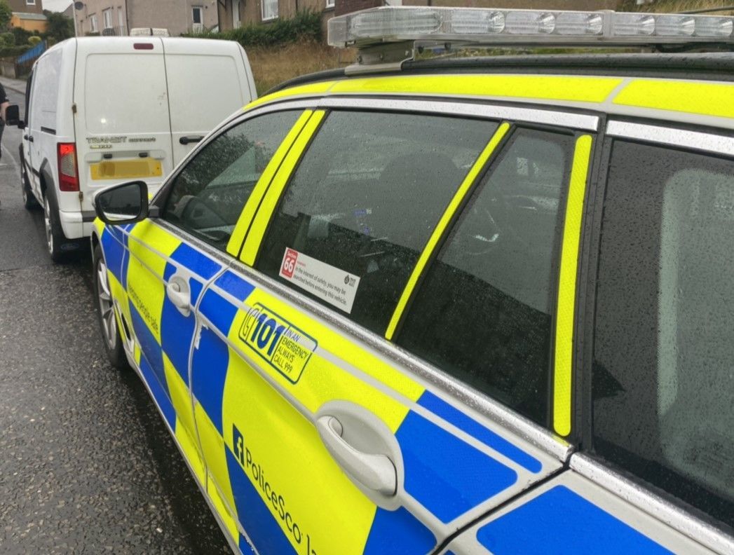 Fife road police stopped a van