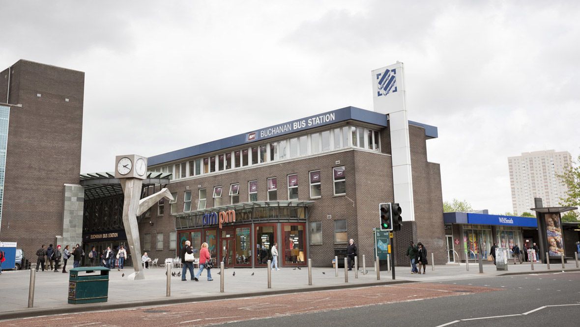 Man taken to hospital after attack at Buchanan Bus Station taxi rank in Glasgow