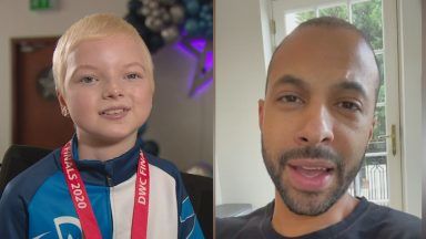 Teen battling cancer receives message from JLS star after dance award