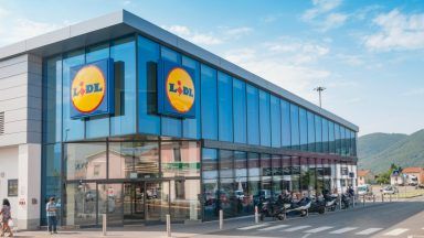 Stock image of a Lidl store.