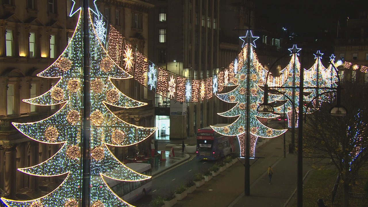Glasgow gets festive glow up as Christmas lights switched on