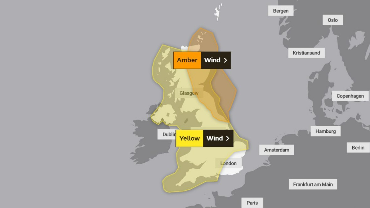 Saturday: Further weather warnings for wind.