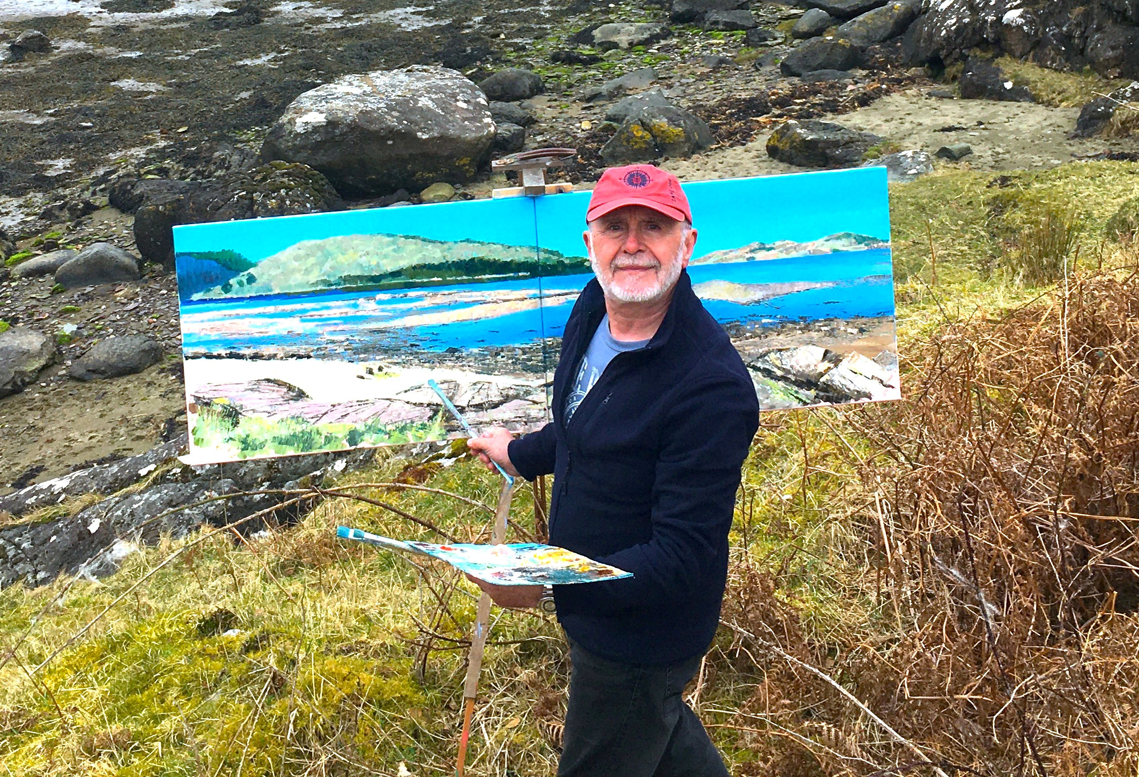Charles Randak hopes to track down the family featured in his painting.