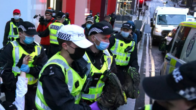 Police arrest eight on penultimate day of COP26 in Glasgow