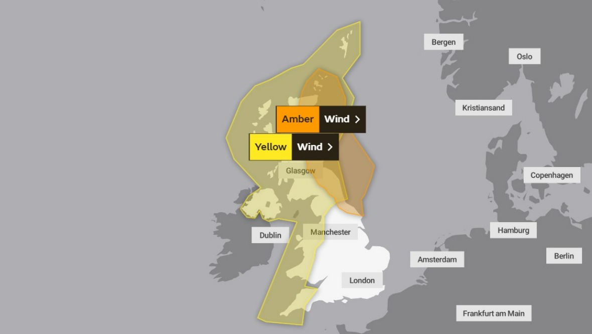 Friday: Weather warnings for wind.