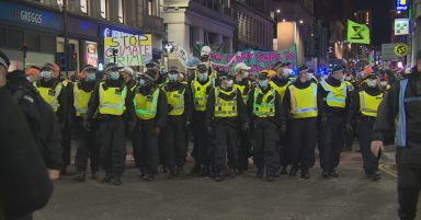 Around 70 people arrested during protests at COP26