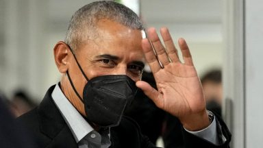 Former US President Barack Obama arrives at COP26 summit in Glasgow