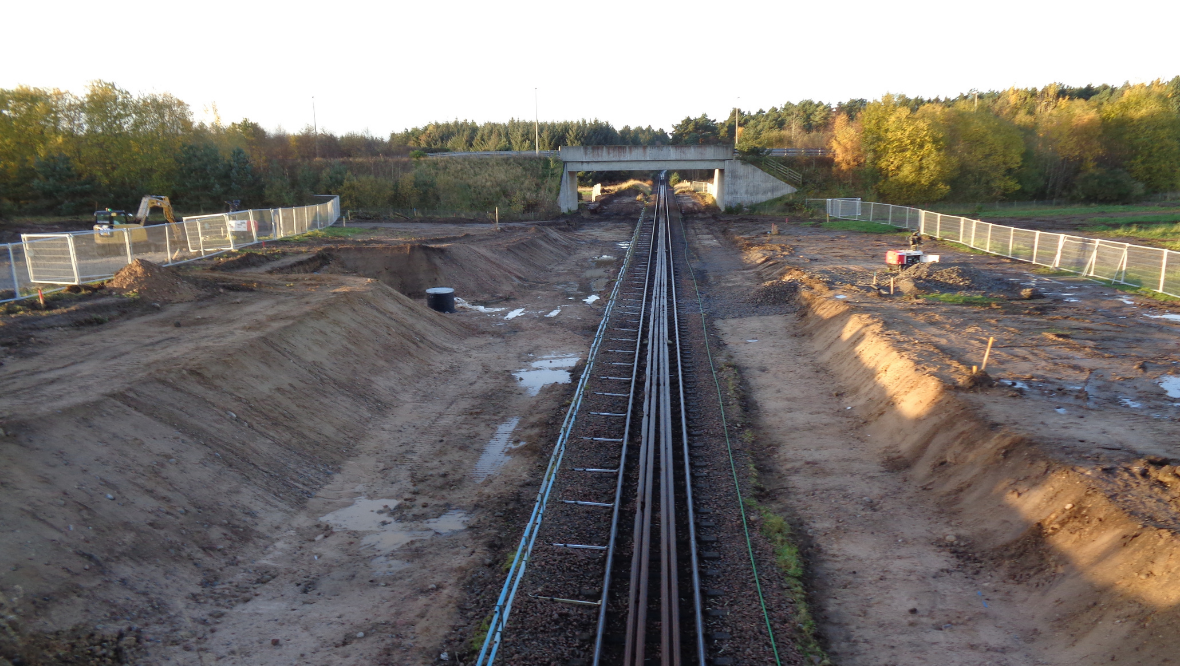 Work on new £14m Inverness Airport station ‘progressing well’