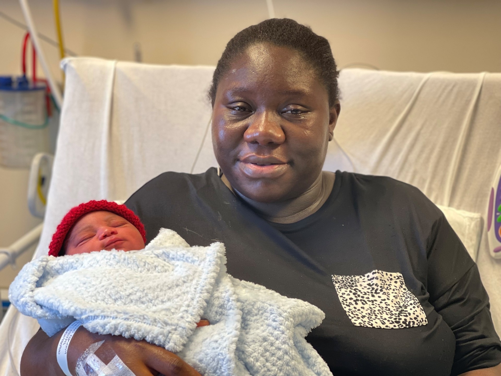 Elohu Egwowa and Baby Otame.