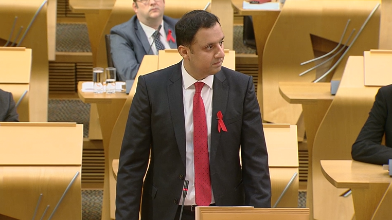 Anas Sarwar raised the issue at Holyrood. (Scottish Parliament TV)