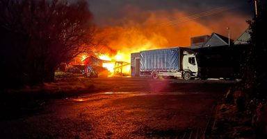 More than 24 firefighters tackling major blaze at fish merchants